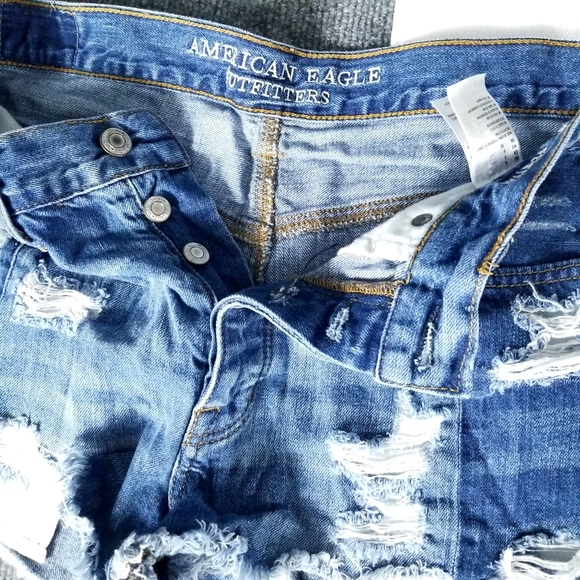 American eagle vintage Hi-Rise Festival Women's Jeans Shorts size 6 - Picture 2 of 10
